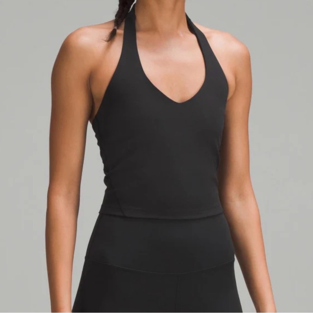 Lululemon Black Align Halter Tank Size 4 EUC